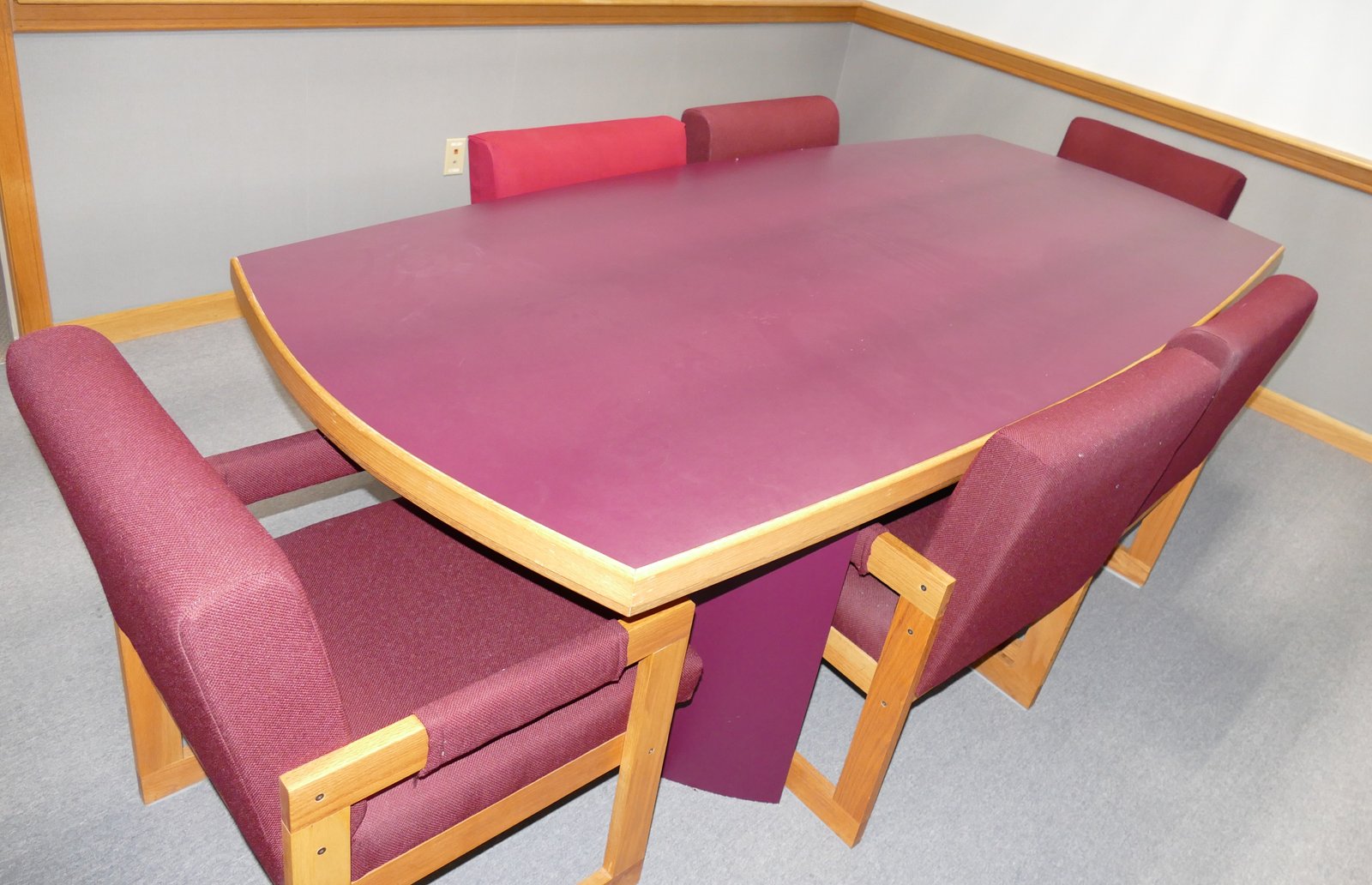 Conference table with chairs