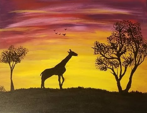 Another project, safari painting.